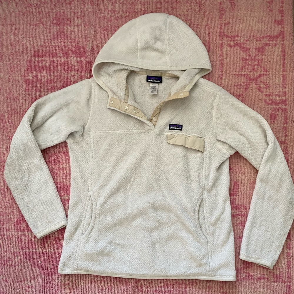 PATAGONIA Women’s Ivory Snap Fleece Hoodie